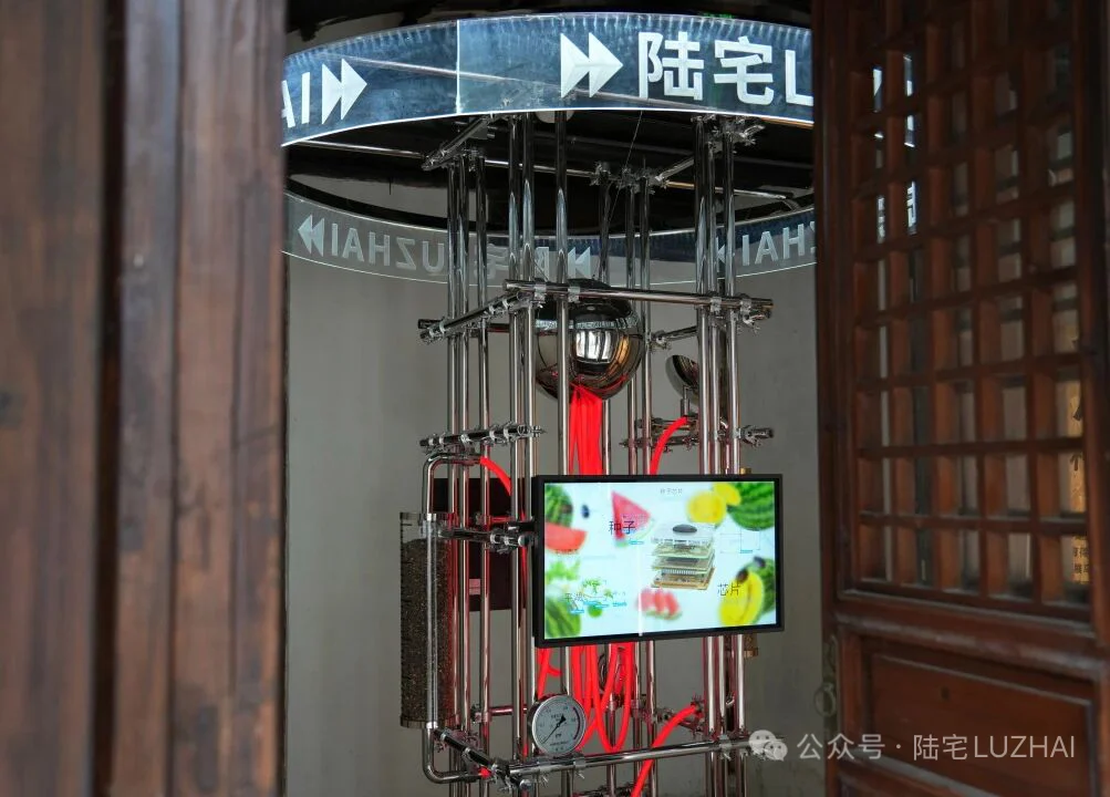 陆宅入口处的种子芯片装置